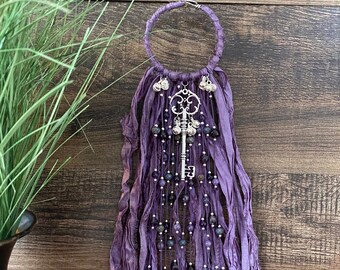 Witch bells, amethyst witch bells, witches protection bells, wiccan door bells, witch bells for doors, witch bells door hanger, witchy decor