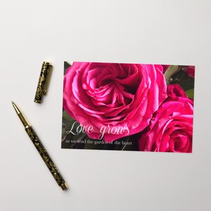 Cartão de felicitações: Amor de Rosa Vermelha