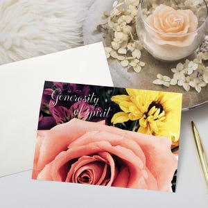 Dites merci avec cette carte bouquet de roses