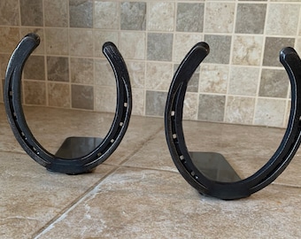 Medium HorseShoe Book Ends- Holiday Limited Stock Special.