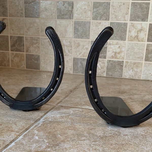 Medium HorseShoe Book Ends- Holiday Special. 12.00