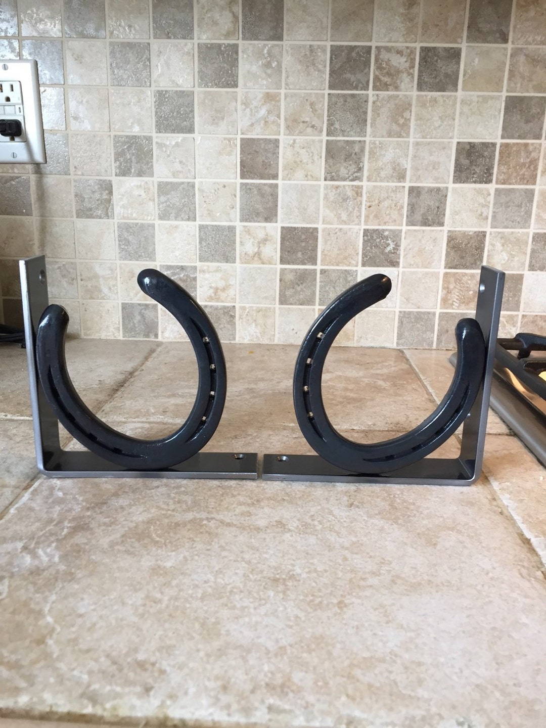 2 Sets of Horseshoe Shelf Brackets / Holiday Sale Price Etsy