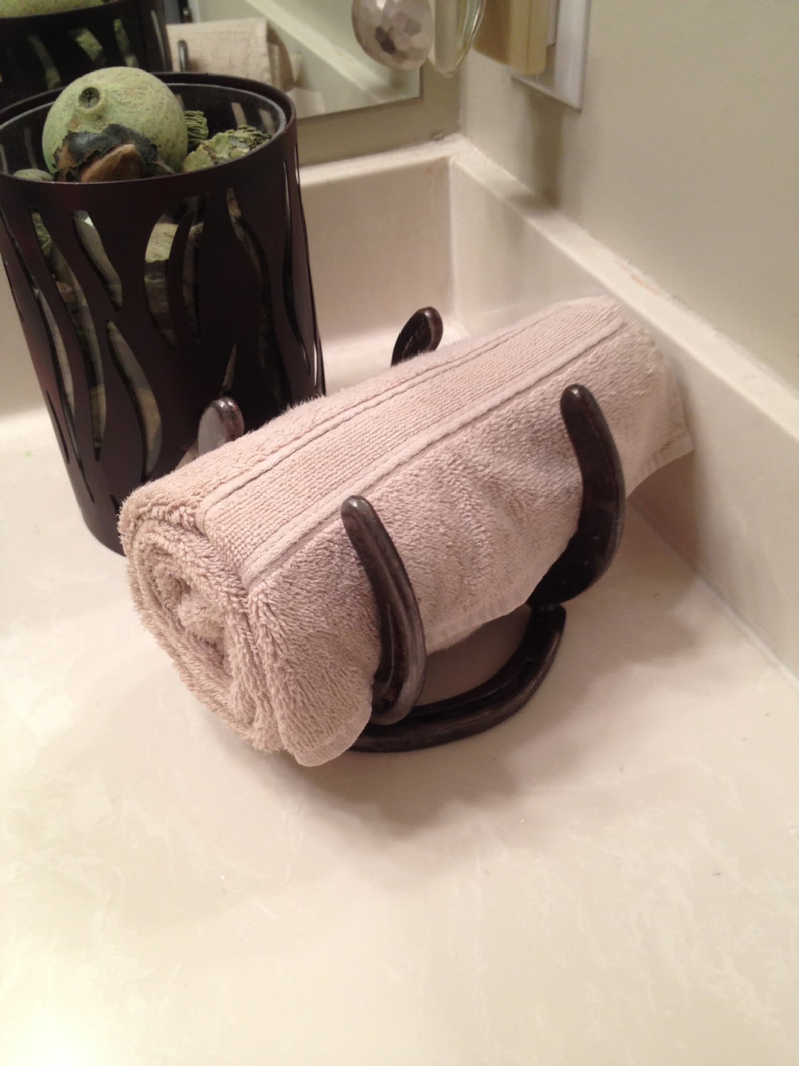 Horseshoe Towel Rack Etsy