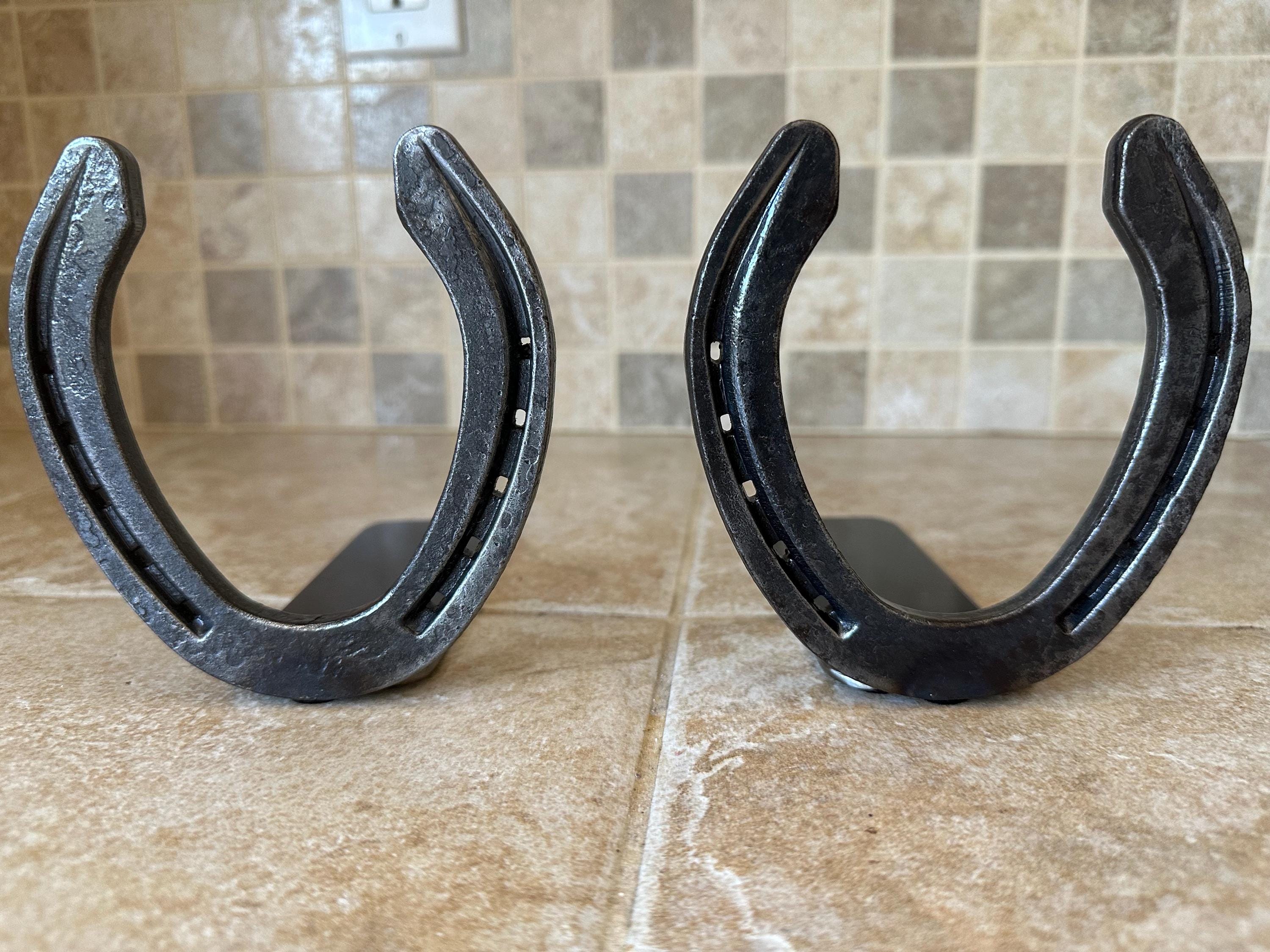 Medium HorseShoe Book Ends- Holiday Limited Stock Special.