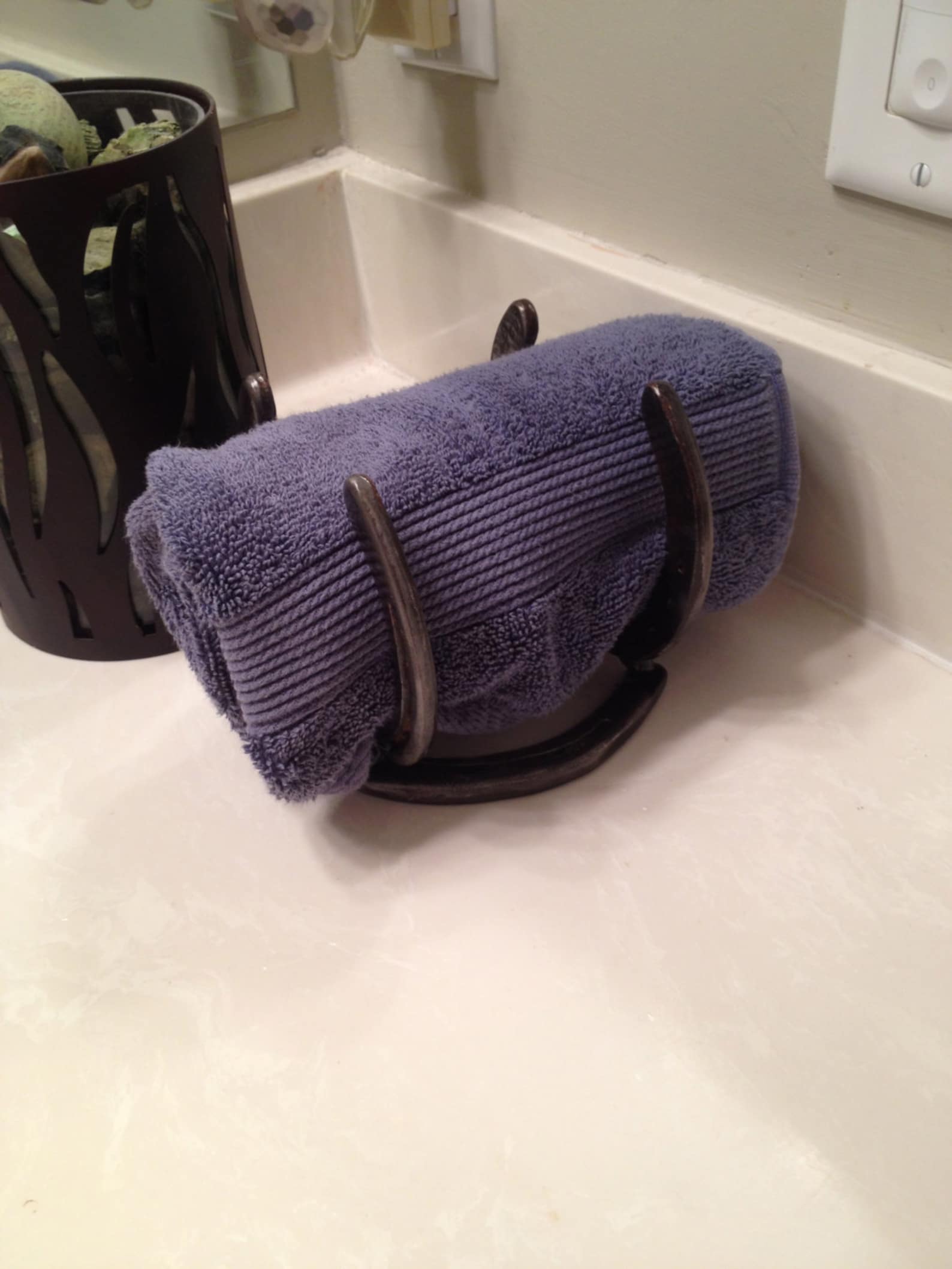 Horseshoe Towel Rack Etsy