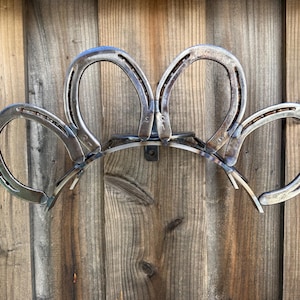 Horseshoes Garden Hose Holder / Bridle Strap Holder - Holiday sale