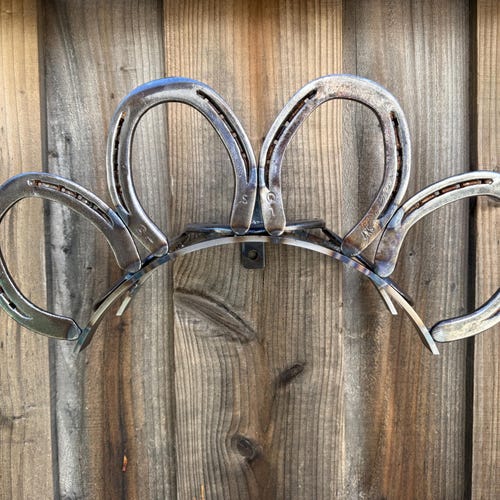 Horseshoes Garden Hose Holder / Bridle Strap Holder - Holiday sale