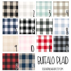 Plaid Valance - Buffalo Plaid - Kitchen Curtains - Kitchen Valance - Home Decor - Farmhouse - Bathroom Valance - Bathroom Curtains - Gingham image 3