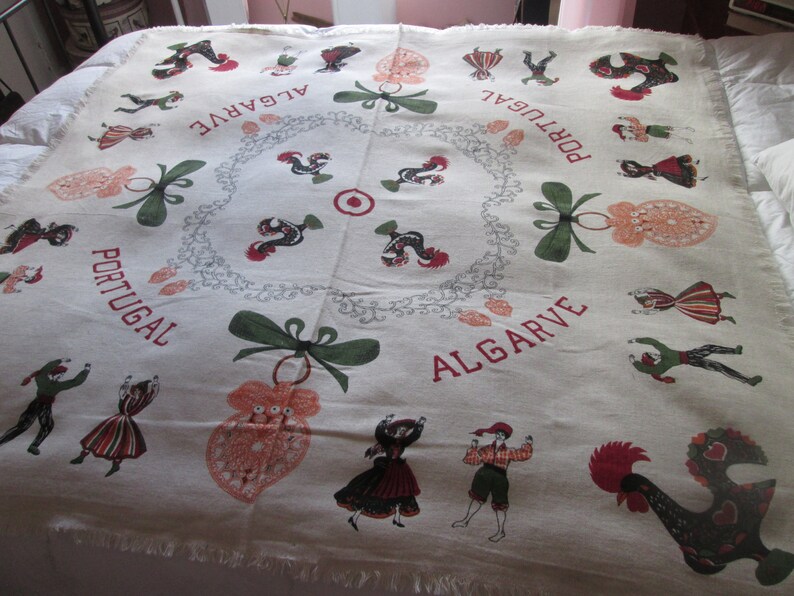Beautiful tablecloth of Portugal in linen Etsy