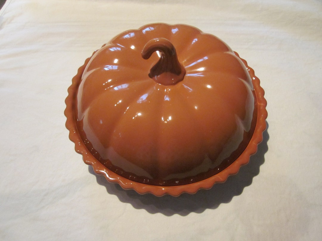 Pumpkin / Pumpkin Pie Plate With Lid Etsy