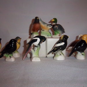 Vintage Collection Numbered bird figurines / trinkets 1950 Japan (sold individually)