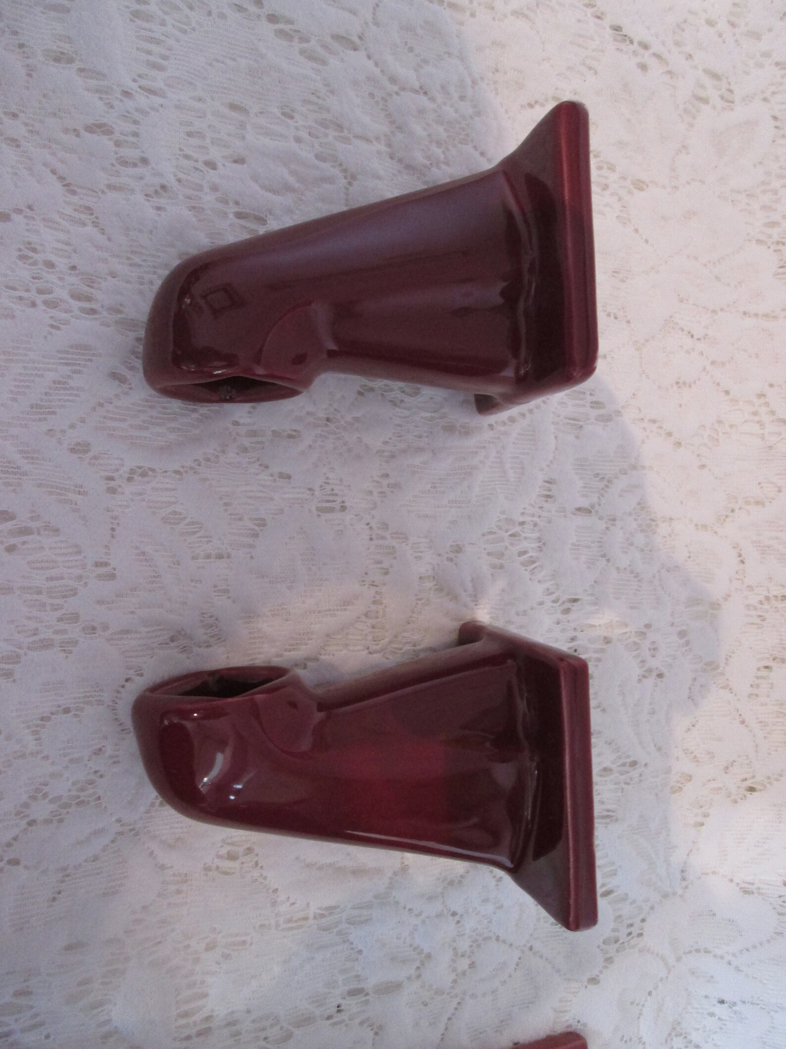 Vintage Bad Zubehör / Burgunder Muschel Modell | Etsy