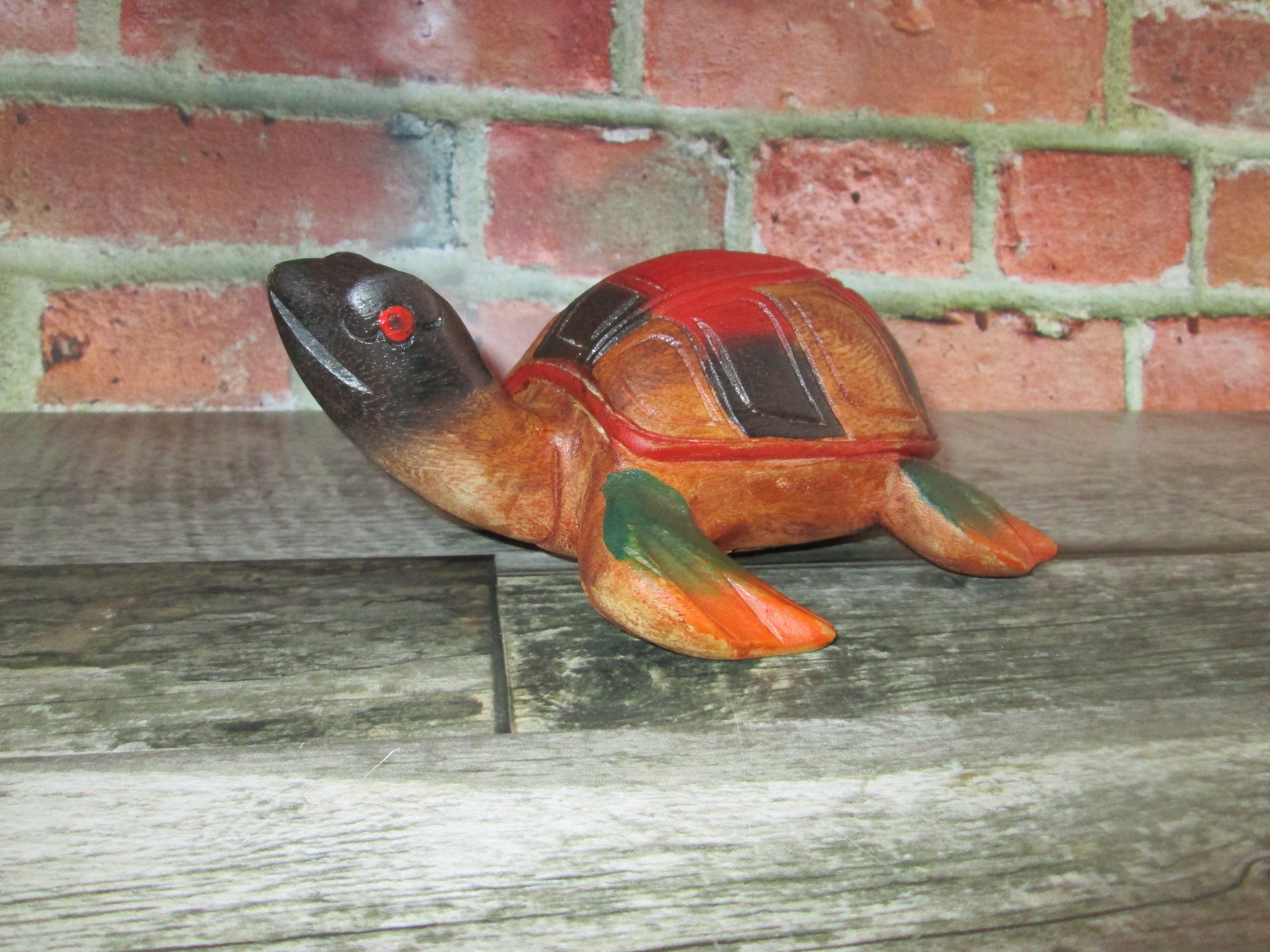 Sammlung Schildkröte aus Holz geschnitzt und von Hand bemalt | Etsy