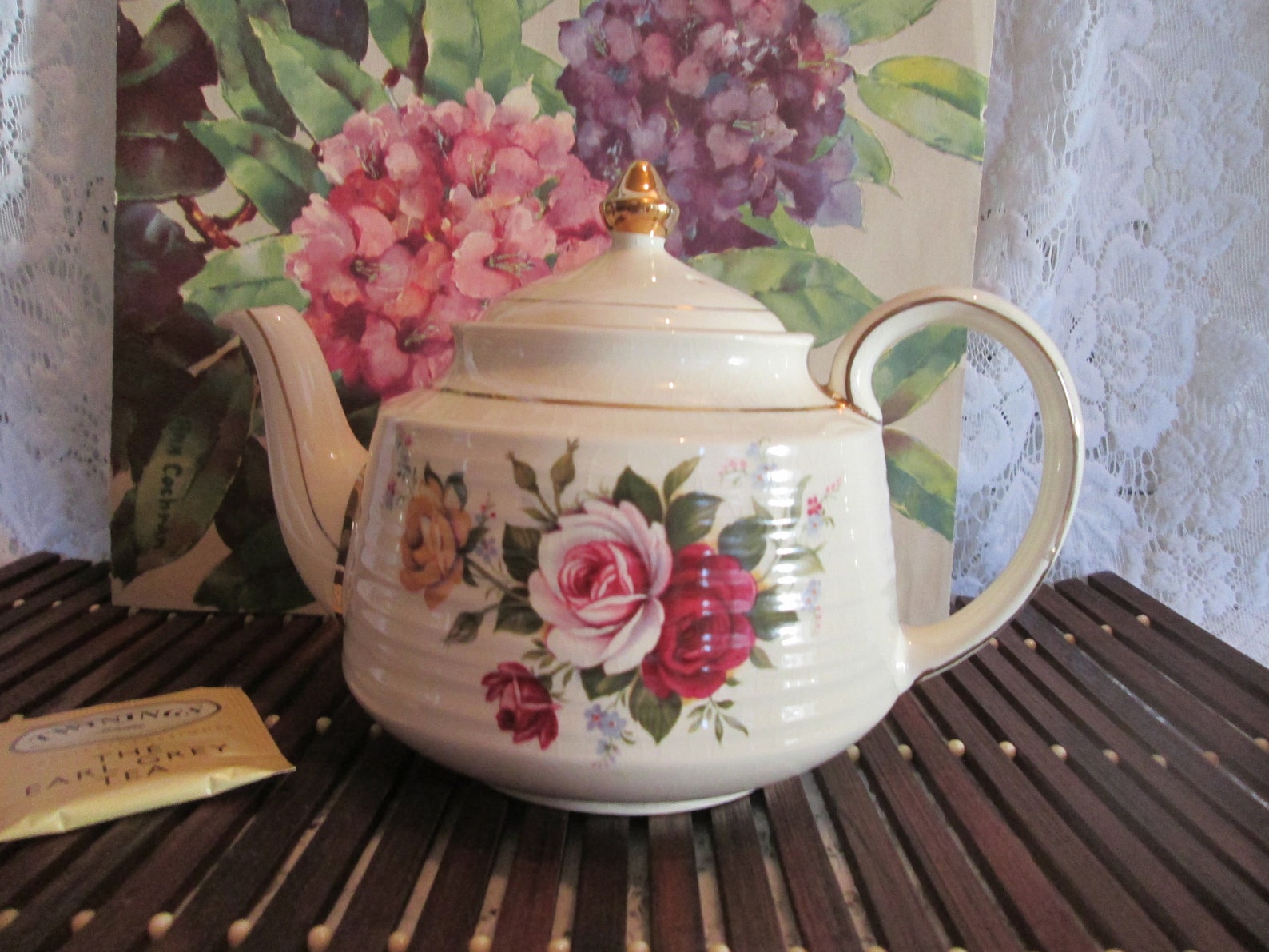 Sadler teapot made in England / Théière Sadler Etsy