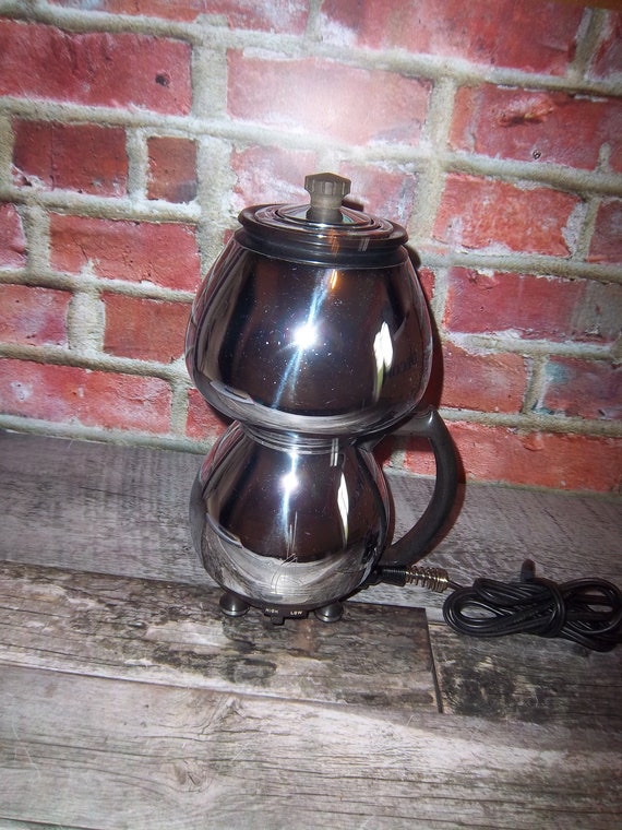 Coffee Machines VINTAGE stainless steel percolator SUNBEAM coffee maker