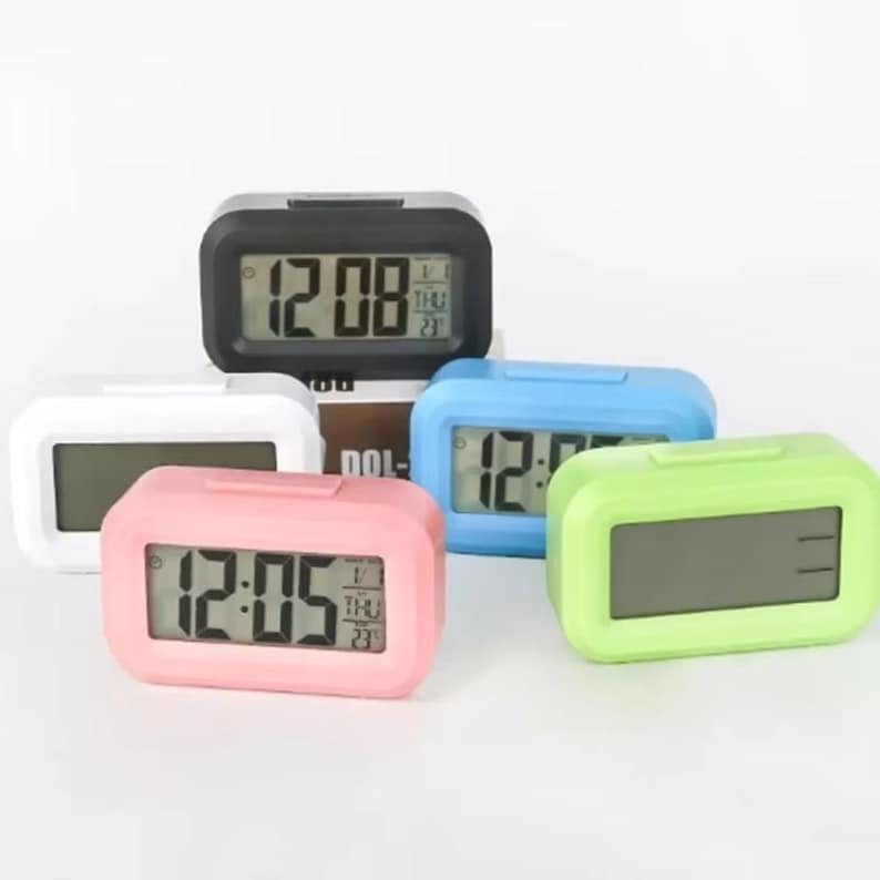 Mini Digital Alarm Clock With Countdown Timer, Temperature Date Display ...