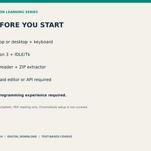 Modulo Python 1: Introduzione - 5 lezioni, quaderno di esercizi in PDF e codice di pratica immagine 4