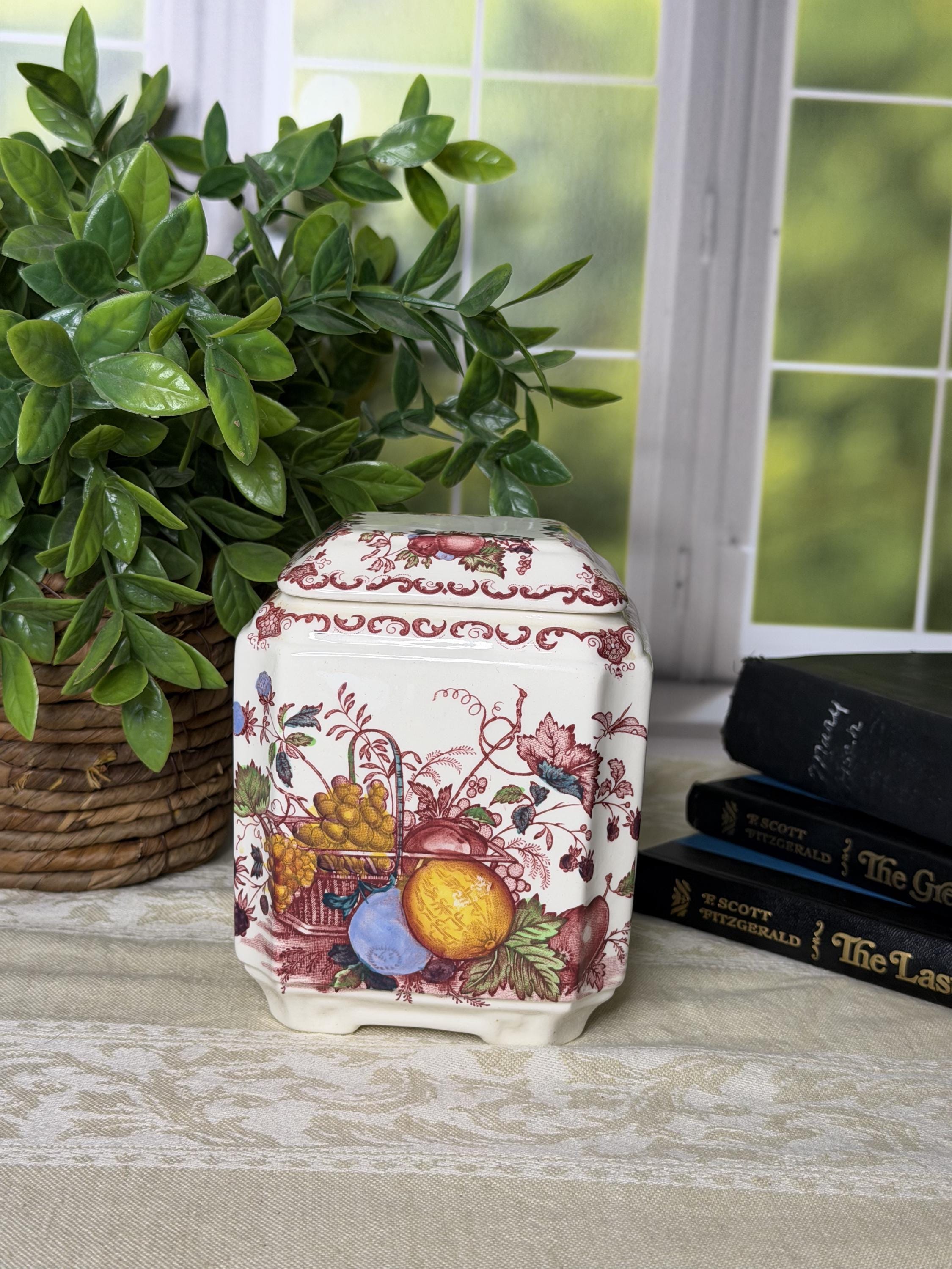 Masons Ironstone Ginger Jar - Etsy