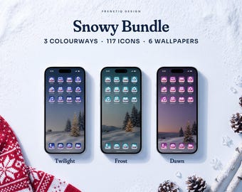 Christmas App Icons Bundle - Snowy