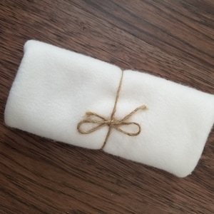 Organic Unbleached Bamboo Hemp Fleece Castor Oil Pack Insert