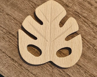 Untreated Wooden Beech DIY Rings - Leaf Shape and Bulk Wholesale Pricing