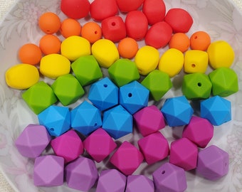 52 Piece Mixed Silicone Bead Set