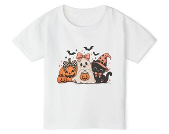 Toddler Halloween Tee, Ghost, Pumpkin, Black Cat (2T+)