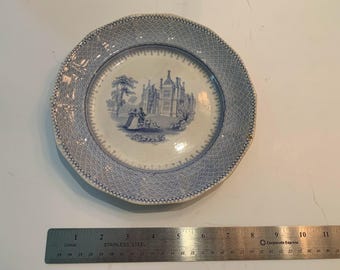 Antique TJ & J Mayer Baronial Halls Plate c1850