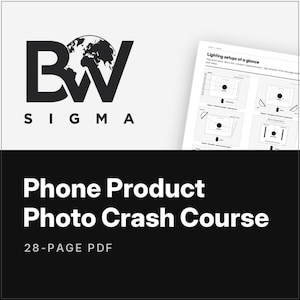 Phone Product Photo Crash Course, 28-Page PDF Guide for Etsy Sellers