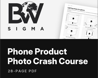 Phone Product Photo Crash Course, Product Photography Guide for Etsy eBay and Poshmark Sellers, 28 Page PDF