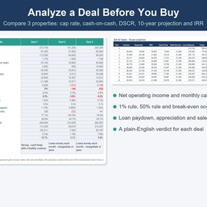 Rental Property Management Spreadsheet, Landlord & Airbnb Tracker (Excel, Google Sheets) image 11