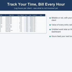 Freelancer Invoice Template, Income & Expense Tracker (Excel, Google Sheets) image 7