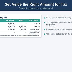 Freelancer Invoice Template, Income & Expense Tracker (Excel, Google Sheets) image 5
