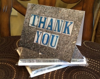 New Orleans Street Tiles "Thank You" Note Cards- pack of 25