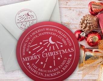 New Orleans Water Meter Christmas/Holiday Greeting Cards with Return Address