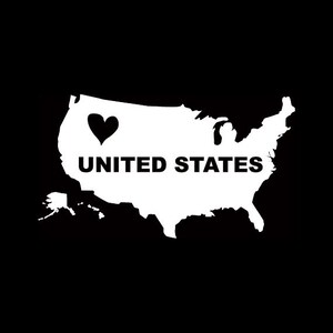 USA Fenster Aufkleber