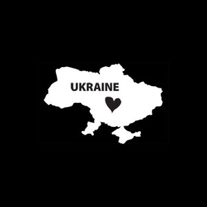 Ukraine Fenster Aufkleber