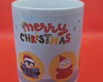 Children's Merry Christmas Booklover Mug