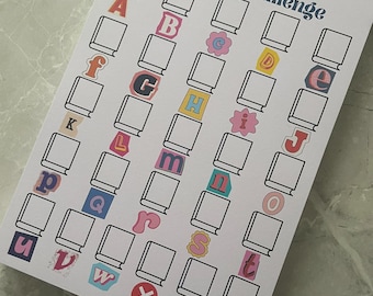 A-Z Reading Challenge Poster