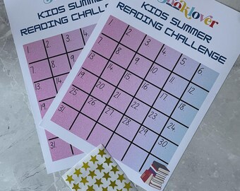 Kids Reading Challenge with Stickers