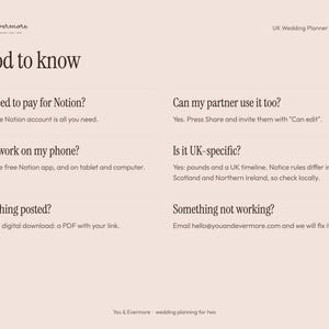 Notion Wedding Planner Template UK, Digital Wedding Planner, Budget Tracker, Guest List, Seating Chart, Wedding Checklist and Timeline image 8