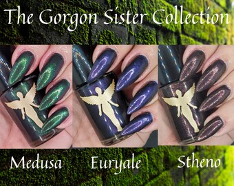 The Gorgon Sisters Collection- All 3 Polishes-Regular Nail Polish or UV Gel