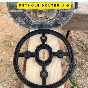 Keyhole Router Jig - Picture Hanging Keyhole Template - 3D Printed router jig