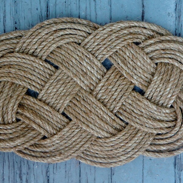Nautical Knot Ocean Plait/Celtic Knot Door Mat