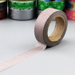 Japanese Washi Tape Roll: 15mm x 10m Deco Masking Tape