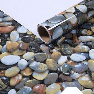 Pebble Marble Contact Paper: Self Adhesive Vinyl Film (3m x 0.6m) image 1