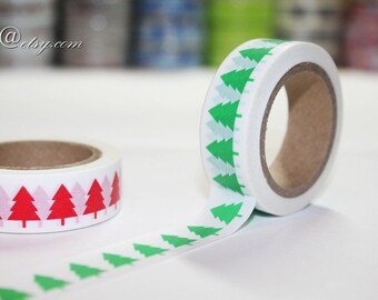 Japanese Washi Tape: Christmas Tree Pattern (15mm*10m)