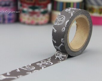 Ruban adhésif japonais en Washi : masking tape à motif de touches