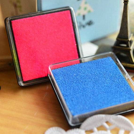 1 Piece Stamp Pad Ink Pad Rubber Stamp Ink 15 Colors Can Etsy