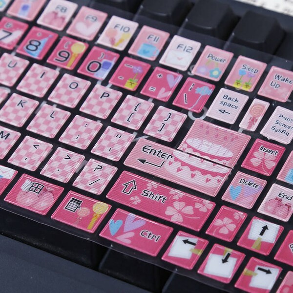 Pc Mechanical Keyboard Stickers Etsy